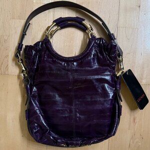 Escada Schultertasche Purple Patent Leather Shoulder Bag VINTAGE NWT